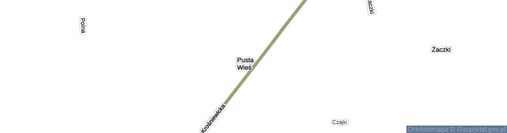 Zdjęcie satelitarne Pusta Wieś ul.
